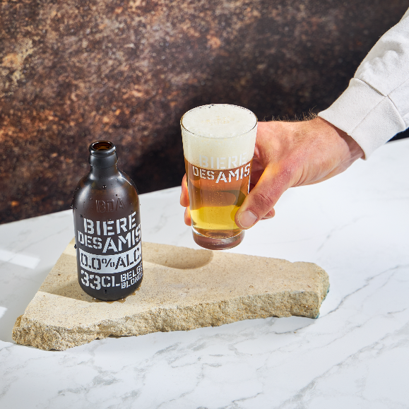 Bière des Amis Blonde 0.0%, 330ml – Alcohol-Free Belgian Beer