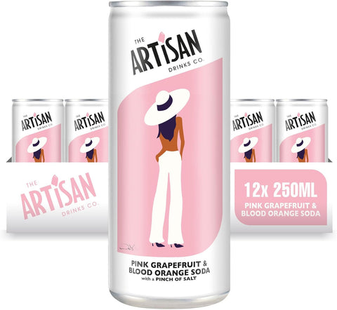 Pink Grapefruit & Blood Orange Soda  250ml  (12 X250ml )