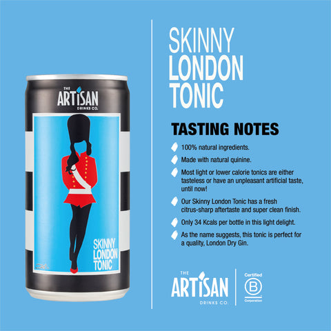 Skinny London Tonic 200ml  (24cans of 200ml )
