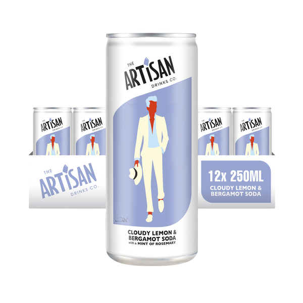 Cloudy Lemon & Bergamot Craft Soda 250ml  (12 X 250ml)