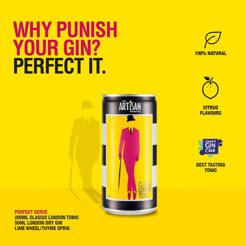 Classic London Tonic 200ml  (24cans of 200ml )