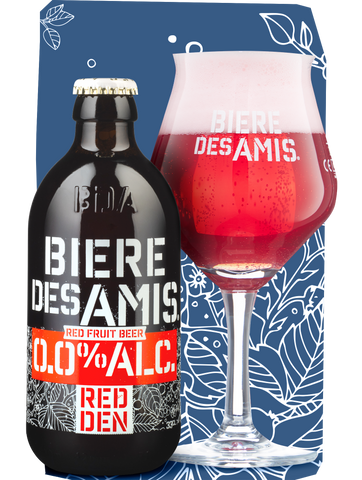 Bière des Amis Redden 0.0% – Alcohol-Free Fruity Red Beer, 330ml